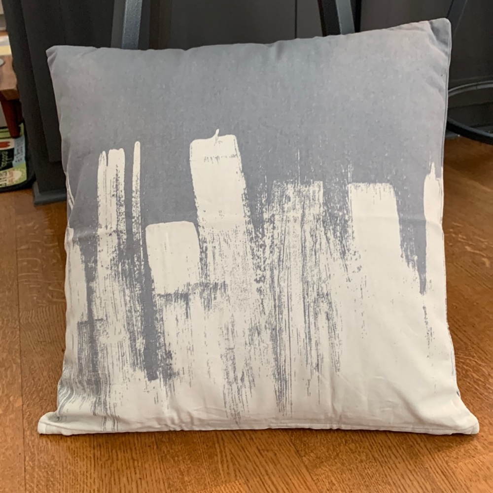 Pillow Covers - set of 2  Color: Grey & Cream